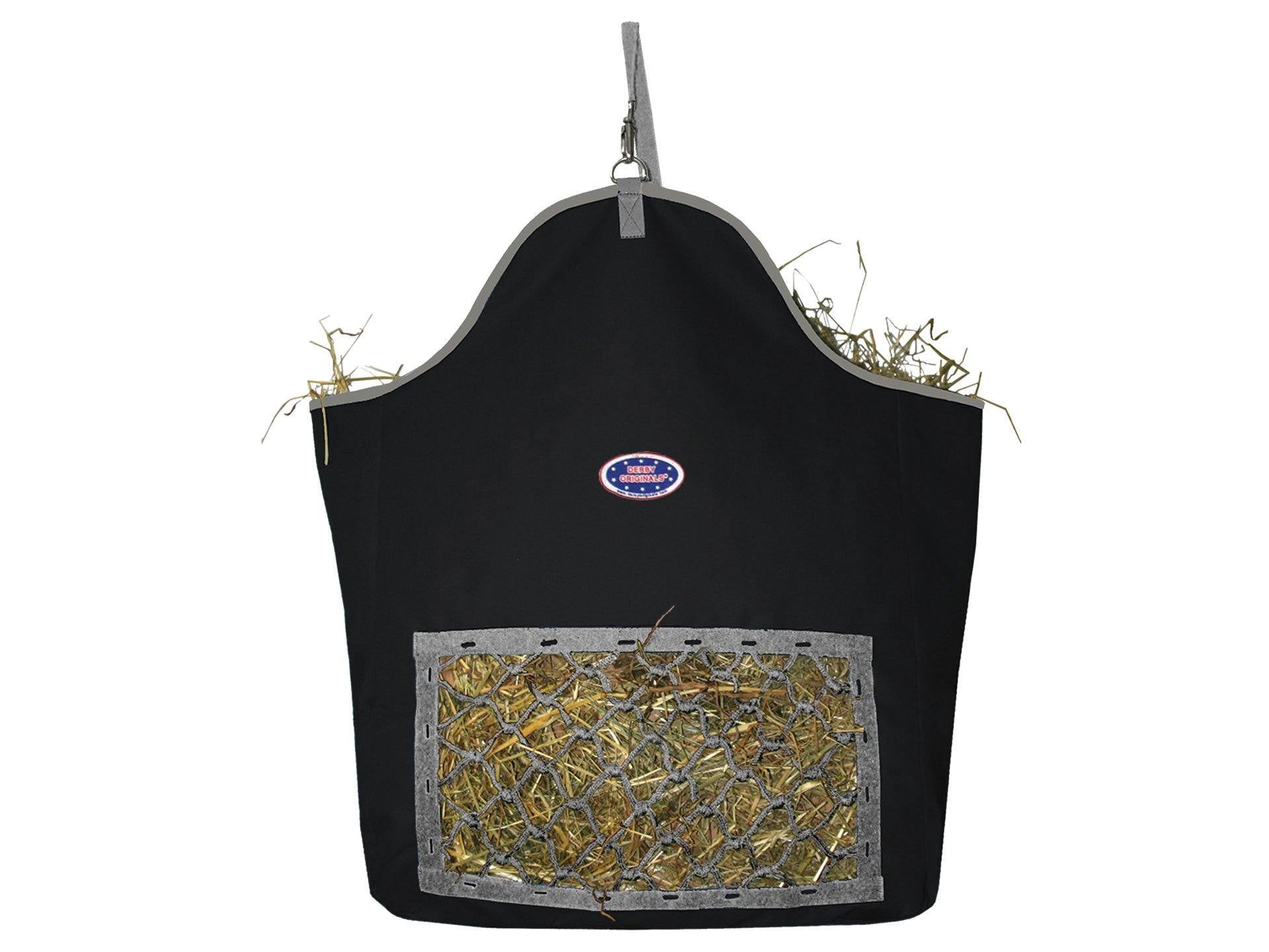Derby Originals Fiesta Slow Feed Nylon Hay Bags Black