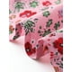 thumbnail image 5 of INSPIRE CHIC Vestidos de Mujer con Mangas Cortas, Vestido Midi Floral de Primavera y Verano, Color Rosa Polvoriento, Talla L, 5 of 6