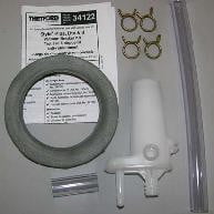 Thetford Toilet Vacuum Breaker 34122 With Vacuum Breaker Sub-Assembly/Clamps/Flush Hose/Closet Flange Seal/Tape VAC