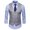 Gray, variant on Fusipu Pockets Removable White Strips Suit Vest Classic Solid Color Men Business Waistcoat Workwear