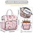 thumbnail image 5 of Insulated Lunch Bag Women, Leakproof Large Lunch Box, Reusable Lunch Cooler Bag with Adjustable Strap, Lunch Tote Bag for Work Women,Strawberry Pattern Lunch Tote Bags Gifts for Woman, Mom, 5 of 6