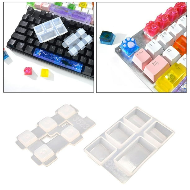 Durable Silicona Mecánico DIY Cat , Esc, Tab, , Ctrl, Fabricación de de Espacio, Decoración DIY - Fáci Capital Soledad Molde de silicona para teclas