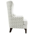 thumbnail image 3 of Pemberly Row Upholstered Fabric Accent Chair with Wingback in Latte, 3 of 11