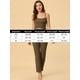thumbnail image 4 of Pijama de punto para mujer Ropa de dormir casual Pantalones Shrug Cardigan 3ps Lounge Set X-Small Brown, 4 of 4
