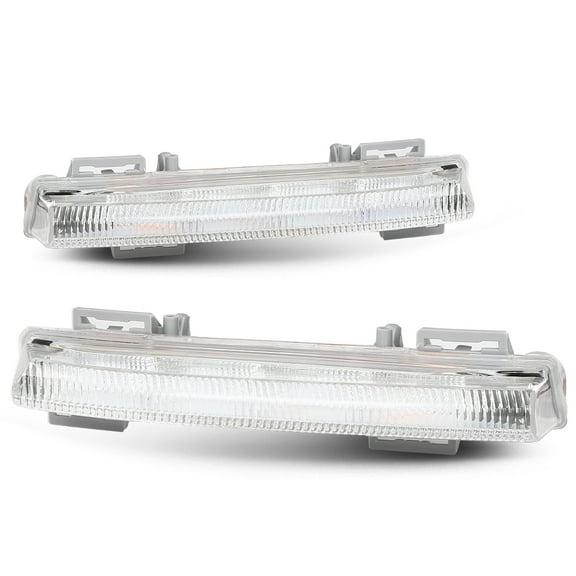 LED Fog Lights Daytime Running Lamps Pair LH & RH Fit For 2012-2016 Benz C250 C300 C350 E400 E63 SLK250 SLK300 SLK350