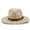 Beige, variant on Stylish Unisex Panama Straw Hat with Wide Brim and Adjustable Belt for Outdoor Beach and Casual Wear