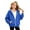 00#Blue126, variant on Shinyii Girls Zip Up Hoodie Solid Casual Cozy Hooded Sweatshirt Jacket, Black, Sizes 4-15
