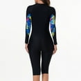 thumbnail image 6 of Sakmal Rash Guards One Piece Swimsuits for Women Tummy Control Fitness Long Sleeve Bathing Suit Beach Crew Neck Ladies Swimwear L, 6 of 9