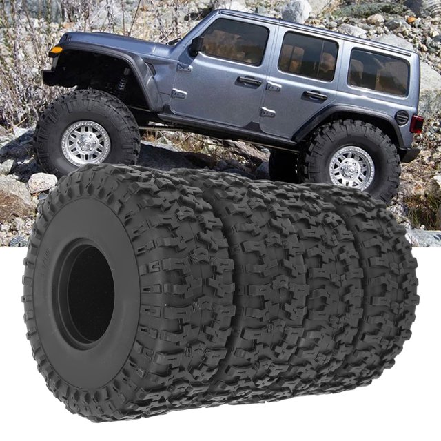 Neumáticos de orugas RC neumático de rueda de goma RC de 4 piezas flexible para cubo de ruedas de 19 pulgadas ANGGREK Otros