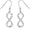 silvery, variant on Women's 925 Sterling Silver Infinity Figure 8 Dangle Drop Earrings, Hypoallergenic Hook Earrings with Paved Cubic Zirconia Crystal, Elegant Jewelry Gift for Wedding Anniversary Birthday Daily Wear