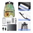 thumbnail image 6 of Lsque Starfish And Seashell Classic Casual Backpack - Large Capacity Water-Resistant Backpack for School, Work, Travel, and Outdoor Activities, 6 of 8
