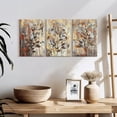 thumbnail image 3 of Elephant Stock Vintage Abstract Wall Art - Horizontal Multi Panel Canvas - Living Room Wall Decor - Floral And Botanical Multi Panel - Beige And Gray Decor - 26" x 12", 3 of 8