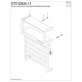 thumbnail image 3 of Kingston Brass DTC182837 Markus Wall Mount Plug-In Towel Warmer, Brushed Brass, 3 of 4