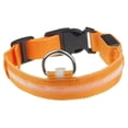 thumbnail image 3 of Collar de perro de seguridad de moda para mascotas con iluminación para perros medianos naranja Sunnimix Collar de resplandor en la noche oscura, 3 of 7