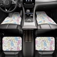 thumbnail image 7 of Fuzoiu Cartoon Bunny Print Carpet Floor Mats for Car,Car Foot Mat Set,Universal Fit 4 Piece Mat Pad Set,Fits Most Cars Trucks Vans Sedans SUV Auto Carpet Mat Se, 7 of 7