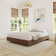 thumbnail image 1 of Nexera Alibi Queen Size Platform Walnut Bed, 1 of 7