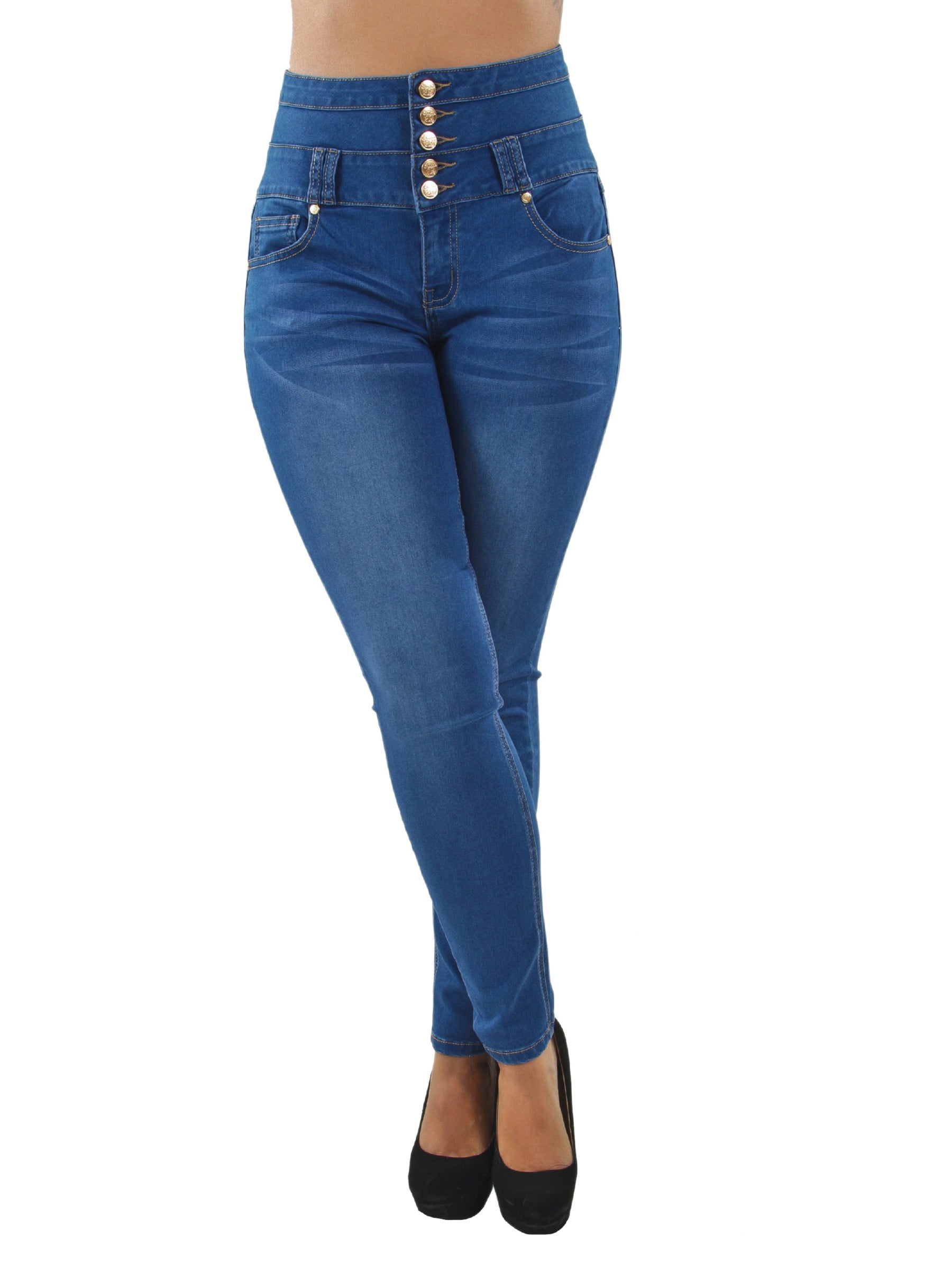 Jeans High Waist Plus Size Levanta Cola Skinny Jeans Butt Lifting Women