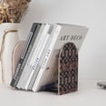 thumbnail image 6 of Lsque Retro Floral Printed Wood Bookends,Non-Skid Bookend for Shelves,Heavy Duty Support Bookends,Non-Slip Foam Pads for Office, Home, and Library,1 Pair, 6 of 8