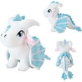 thumbnail image 3 of Fedpow Wings of Fire Dragon Wings Dragon Plush Toy Wings Unicorn Stuffed Animals Pterosaur Plush Flying Dragon Pillow Flying Uincorn Plushies Gifts for Fans Kids Boys Girls (White), 3 of 9