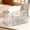 White, variant on KALPHOZEN Elegant Tissue Box, Stylish Tissue Holder with Embossed Design, Decorative Tissue Dispenser for Home Living Room, Practical Tissue Container for Coffee Table (Gray)