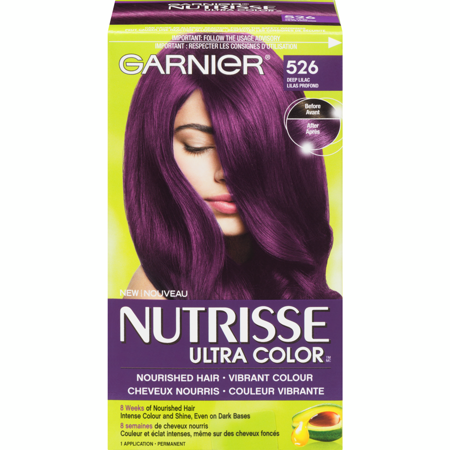 Garnier Nutrisse Ultra Color, Permanent Hair Dye, Deep Lilac 1 ea