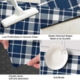 thumbnail image 3 of Navy White Plaid Checkered Pattern Kitchen Rug Mat,Kitchen Runner Rugs Non Skid Washable,Decorative Kitchen Floor Mats for Kitchen,Sink,Laundry,17"X47", 3 of 5