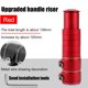 thumbnail image 4 of Ciclismo Adaptador de extensión de manillar elevador de vástago delantero de bicicleta de aluminio (rojo 138 mm) Likrtyny  Para estrenar, 4 of 8