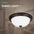 thumbnail image 5 of Sea Gull Lighting 77265 3 Light 15 1/4" Wide Flush Mount Ceiling Fixture, 5 of 8