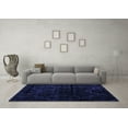 thumbnail image 3 of Ahgly Company Indoor Square Abstract Blue Modern Area Rugs, 3' Square, 3 of 4