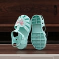 thumbnail image 6 of Gyujnb Girls Heart Sequin Jelly Sandals Soft Sole Casual Footwear,Adjustable Buckle Strap Closed Toe Water Shoes (Toddler, Little Girls),9-9.5 Years, 6 of 8
