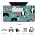 thumbnail image 5 of Long Mouse Pads for Desk,Australian Shepherd Dog and Flower Desk Mats on Top Of Desks, Desk Mouse Pad Extra Large with 3mm Non-Slip Base and Stitched Edge for Gaming,Office,Work,Home 47.3"x23.6", 5 of 6