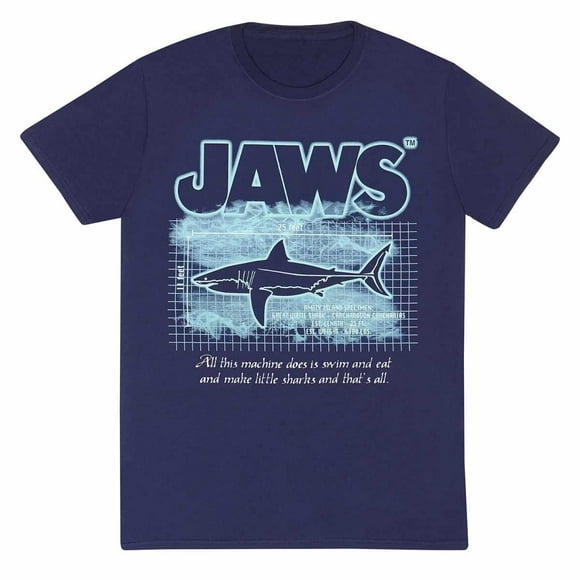 Jaws  Adult Great White Info T-Shirt
