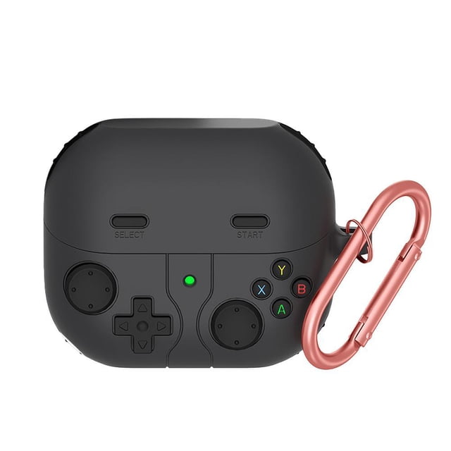 SharkTRUE Étui en Silicone Design Console de Jeu Rétro avec Mousqueton pour Samsung Buds 3/3Pro - Durable et Résistante aux Rayures