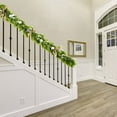 thumbnail image 4 of 78 Inch Cedar Garlands Extra Full Realistic Greenery Staircase for Home, 4 of 6