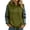 Green, variant on Denim Patchwork Hoodies for Women Loose Hooded Drawstring Pullover Sweatshirt Fall Long Sleeve Casual Tops with Pockets