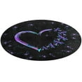 thumbnail image 5 of No Story Should End Too Soon Heart Dragonfly Round Carpet Circle Rug Outdoor Patio Area Rug Washable Large Area Rugs Hallway Room Decor Fitness Mats, 5 of 8