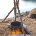 thumbnail image 4 of A Tablero de trípode para acampar, trípode para cocinar al aire libre, convertir rama en trípode para fogata, 4 of 5
