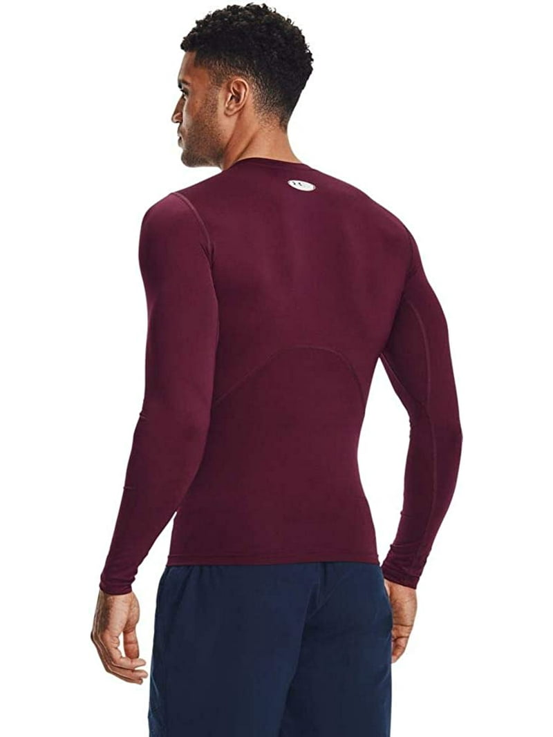 (取寄) アンダーアーマー メンズ ヒートギア アーマー コンプレッション ロング スリーブ Under Armour men Under Armour Heatgear Armour Compression Long Sleeve Maroon/White Under Armour Men's Armour HeatGear Compression Long-Sleeve T-Shirt
