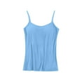 thumbnail image 2 of Xucatan Tank With Built In Bra Tops for Women Shelf Bra Adjustable Spaghetti Strap Tank Top Basic Cami Undershirt Gift, 2 of 4