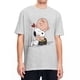 thumbnail image 3 of Camiseta de dibujos animados de Charlie Brown y Snoopy con forma de corazón de Peanuts, camisetas de manga corta, camisetas de algodón de cuello redondo de gran tamaño, 3 of 5