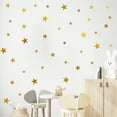 thumbnail image 4 of Pegatinas de pared navideñas, calcomanías de pared de estrellas navideñas para sala de estar, dormitorio, guardería, habitación de niños, adornos navideños para el hogar JAMW Sencillez, 4 of 5