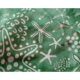 thumbnail image 5 of oneOone Silk Tabby Green Fabric Starfish & Fish Sewing Fabric By The Yard Printed Diy Clothing Sewing Supplies 42 Inch Wide, 5 of 6