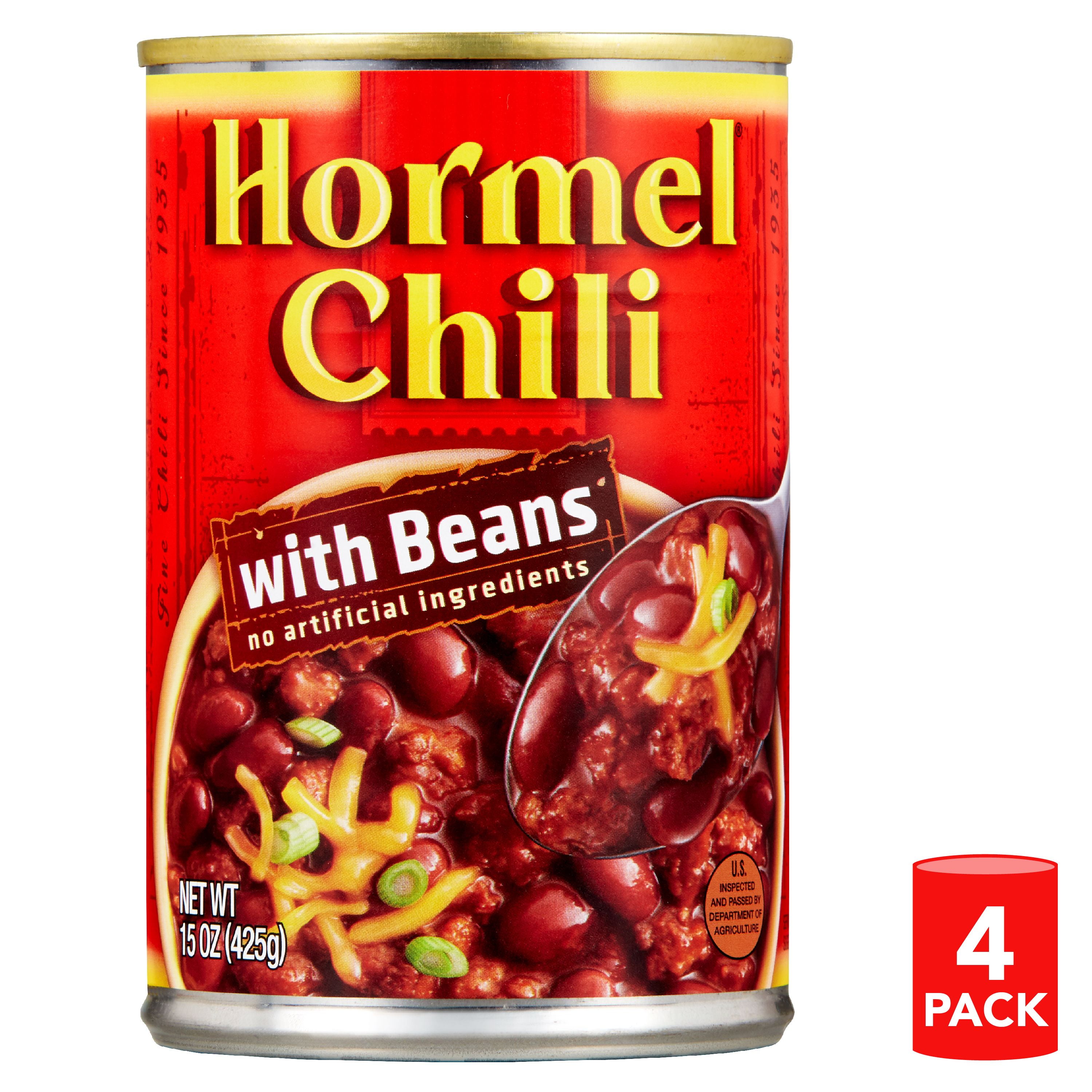 Hormel Chili With Beans, 15 Ounce Can (Pack of 4)