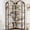 White, variant on GarveeHome Arched Bookshelf Corner Bookcase, L Shaped Bookshelf Industrial Corner Bookshelves, Large Bookcase with Metal Frame, Corner Shelf Arch Display Rack for Living Room Bedroom