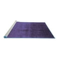 thumbnail image 2 of Ahgly Company Machine Washable Indoor Rectangle Oriental Blue Industrial Area Rugs, 5' x 7', 2 of 4