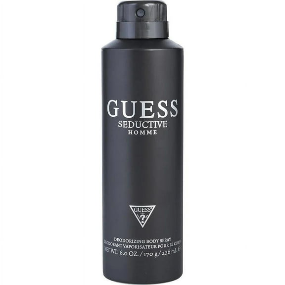 Guess Seductive Homme Body Spray, Size 6 fl. oz, Gender for Men, Scent Amber Spicy, 1 Count