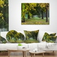thumbnail image 4 of Designart Green Park in Autumn - Landscape Photography Throw Pillow - 16x16, 4 of 5