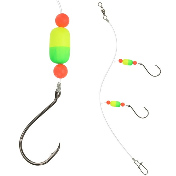 Uxcell Fishing Floats, 39 Inch Popping Floats Slip Bobbers Popping Corks Float Weighted Bobbers Fishing Tackle (4 Pack, Yellowish Green)