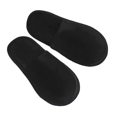 

Bingfone Black House Slippers For Women Men With Soft Rubber Sole Slip On For Indoor/Outdoor-Medium