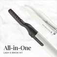 thumbnail image 2 of Remington Reveal Lash & Brow Kit, Heated Eyelash Curler and Precision Tweezers with LED light, White/Black, EC300B, 2 of 9